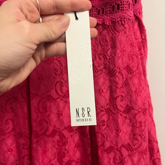 NSR - Napean Sea Rd - Pink lace spaghetti strap sundress - Size M - Picture 7 of 16